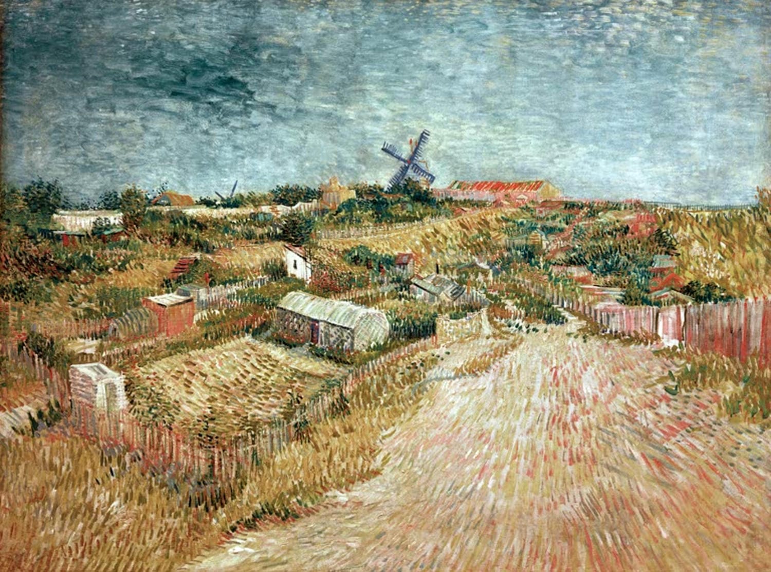 Gemüsegärten an der Butte Montmartre von van Gogh