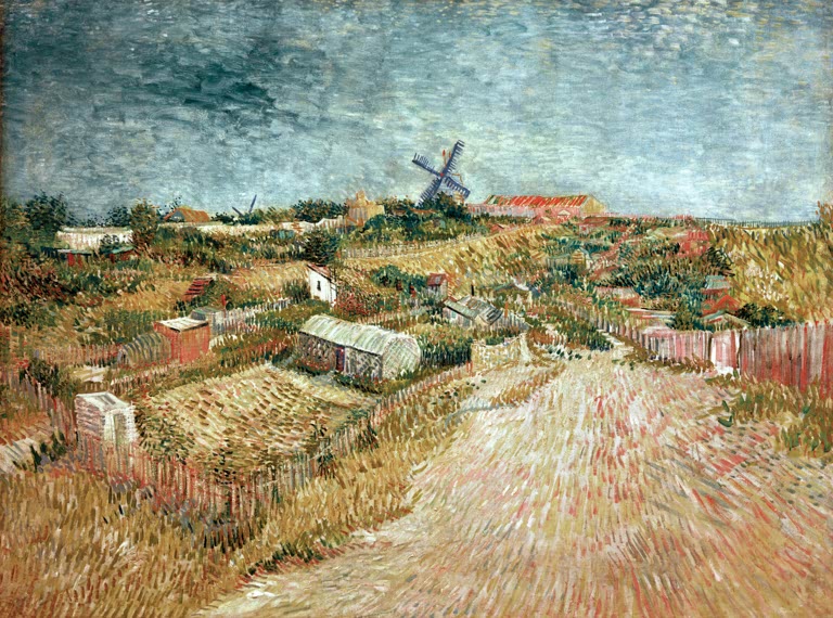 Gemüsegärten an der Butte Montmartre von van Gogh