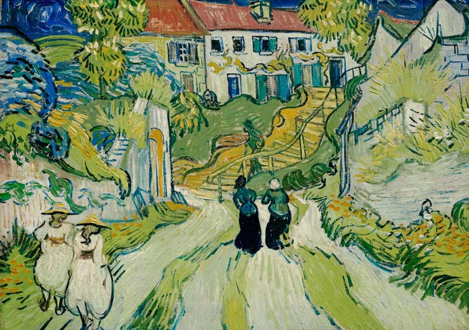 Weg und Treppe in Auvers | Vincent Van Gogh