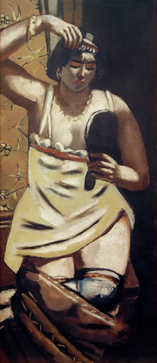 Zigeunerin, Akt mit Spiegel | Max Beckmann