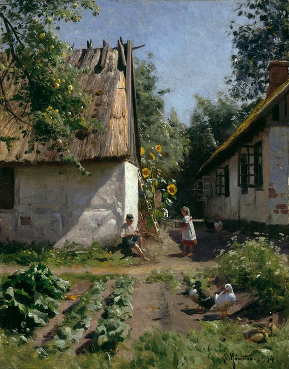 Peder Mønsteds „Sommertag“ als hochwertiger Kunstdruck – ein Meisterwerk voller Licht, Natur und realistischer Schönheit. Jetzt entdecken!