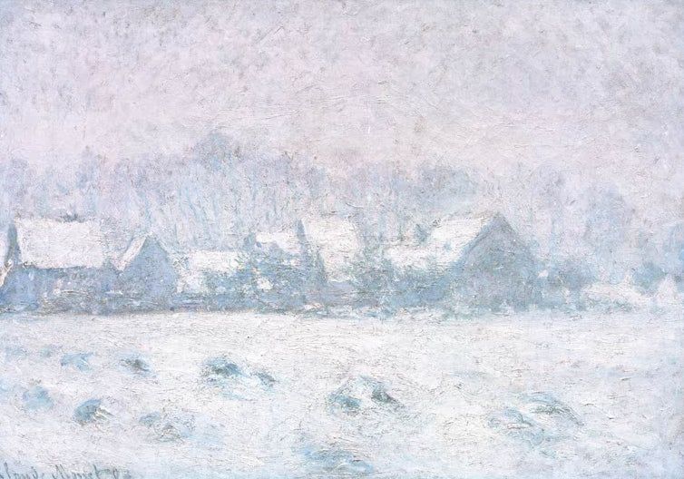 Schneeeffekt in Giverny | Claude Monet