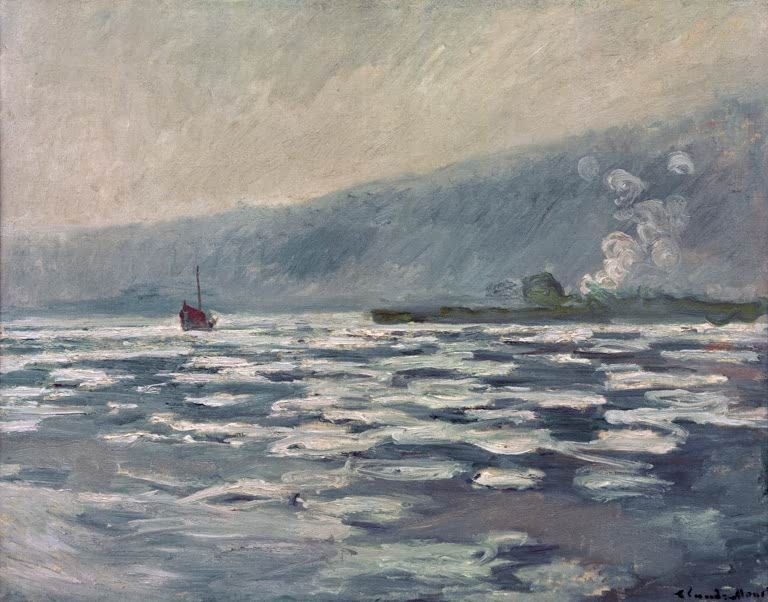 Die Eiszapfen, Schleuse von Port-V. | Claude Monet