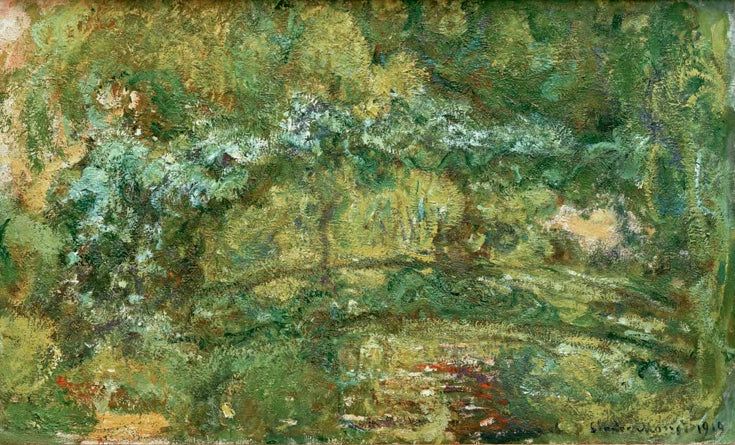 Steg über Seerosenteich | Claude Monet