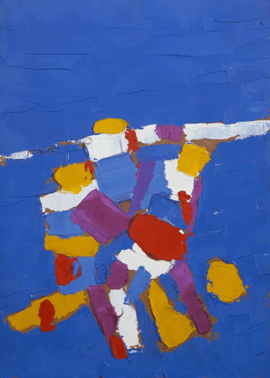 Les Footballeurs von Nicolas de Staël – abstrakter Kunstdruck mit dynamischen Farbflächen und Fußballmotiv