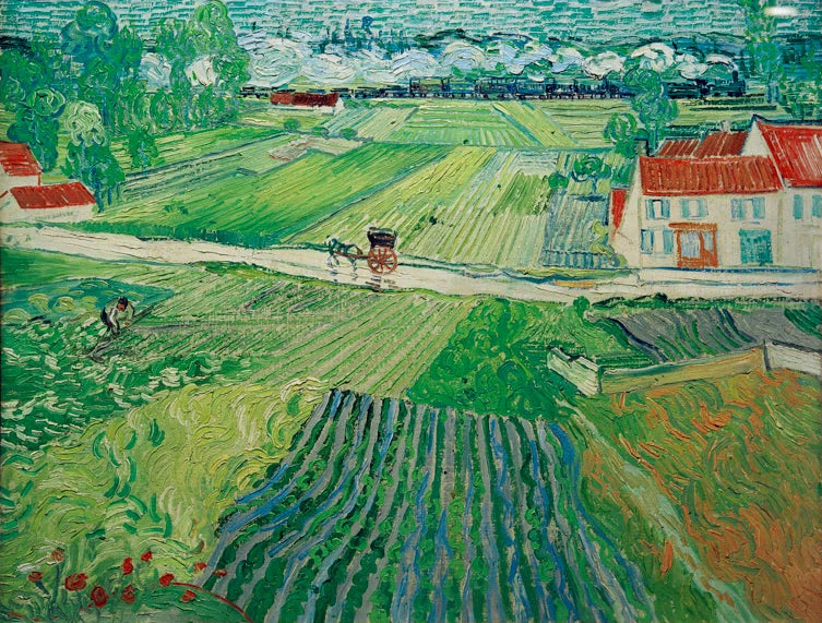 Landschaft mit Pferdewagen | Vincent van Gogh