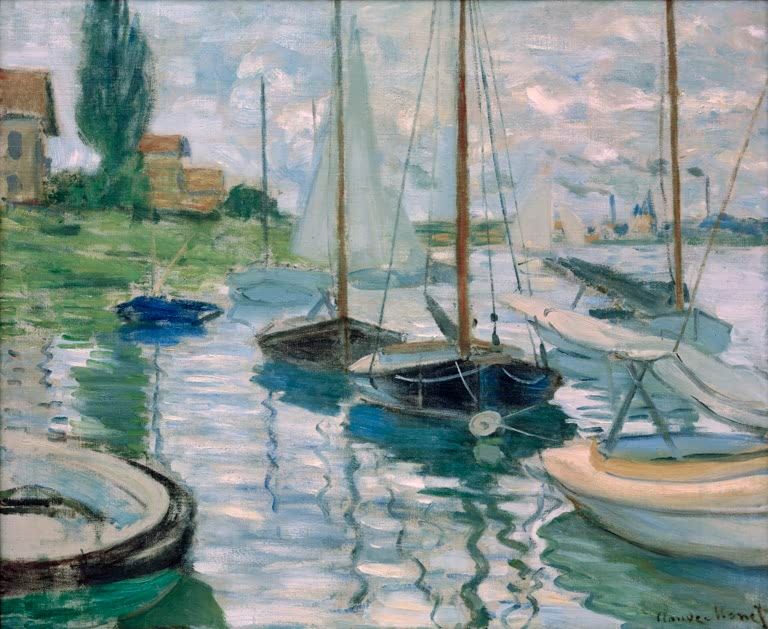 Segelboote auf der Seine | Claude Monet