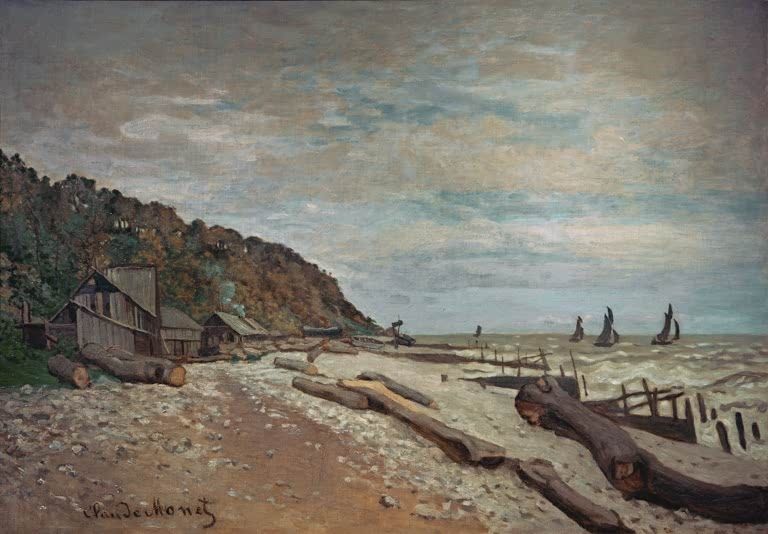 Die Bootswerft bei Honfleur | Claude Monet