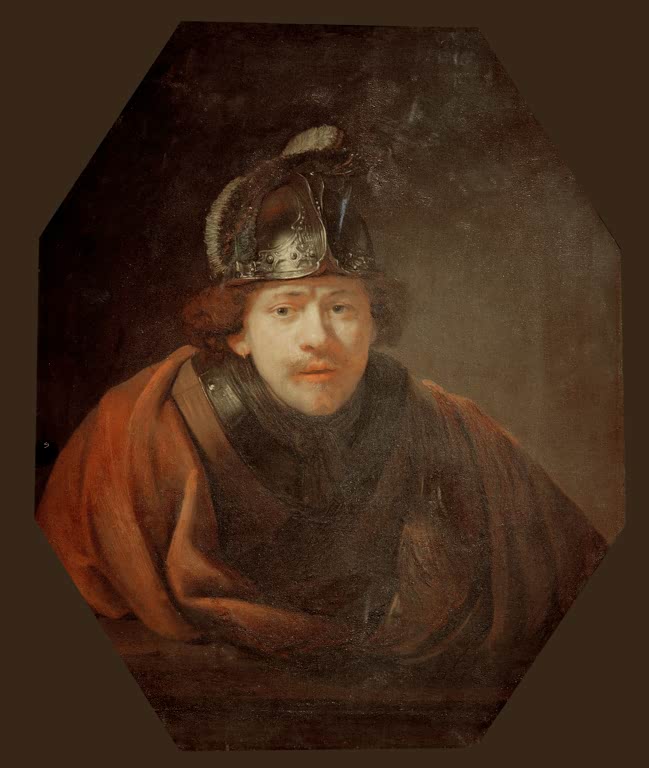 Selbstbildnis als Krieger | Rembrandt van Rijn