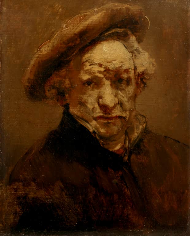 Selbstbildnis mit Barett | Rembrandt van Rijn