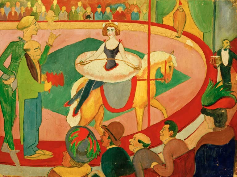 Circusbild I: Kunstreiterin | August Macke