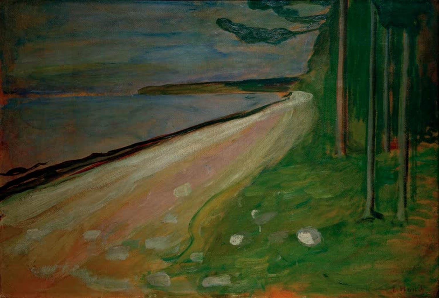 Kunstdruck Strand bei Åsgårdstrand von Edvard Munch