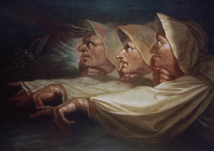 Kunstdruck Die drei Hexen von Johann Heinrich Füssli als Poster oder Leinwandbild