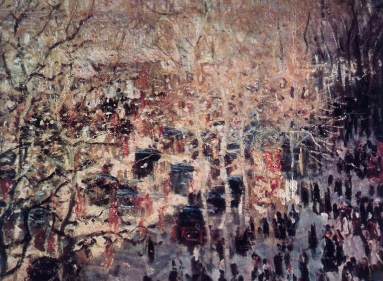 Boulevard des Capucines in Paris, Ausschnitt | Claude Monet