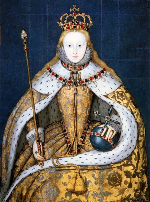 Elizabeth I in Krönungsregalien | Unbekannt