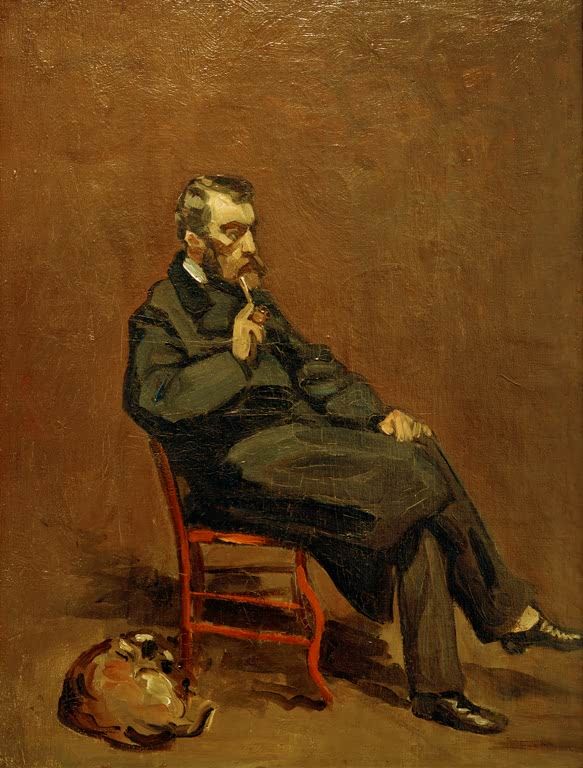 Mann mit Pfeife | Claude Monet