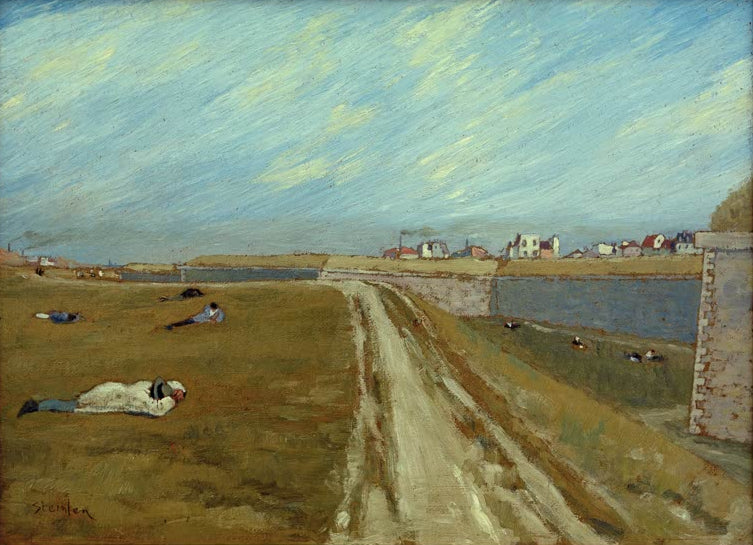 „Festungsmauern“ von Paul Signac – farbenfrohe neoimpressionistische Landschaft mit historischen Festungsmauern und umgebender Natur.