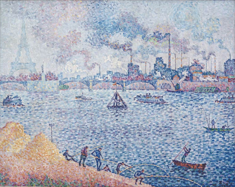 „Pont de Grenelle“ von Paul Signac – neoimpressionistische Pariser Flusslandschaft mit der Pont de Grenelle und der Seine.