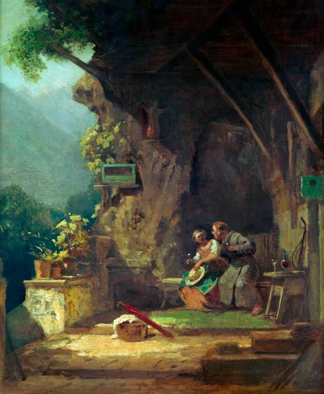 Der verliebte Einsiedler | Carl Spitzweg