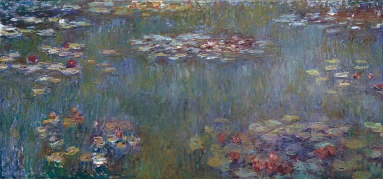 Seerosenteich, grüne Spieglungen | Claude Monet