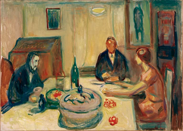 Kunstdruck Oslobohème II von Edvard Munch