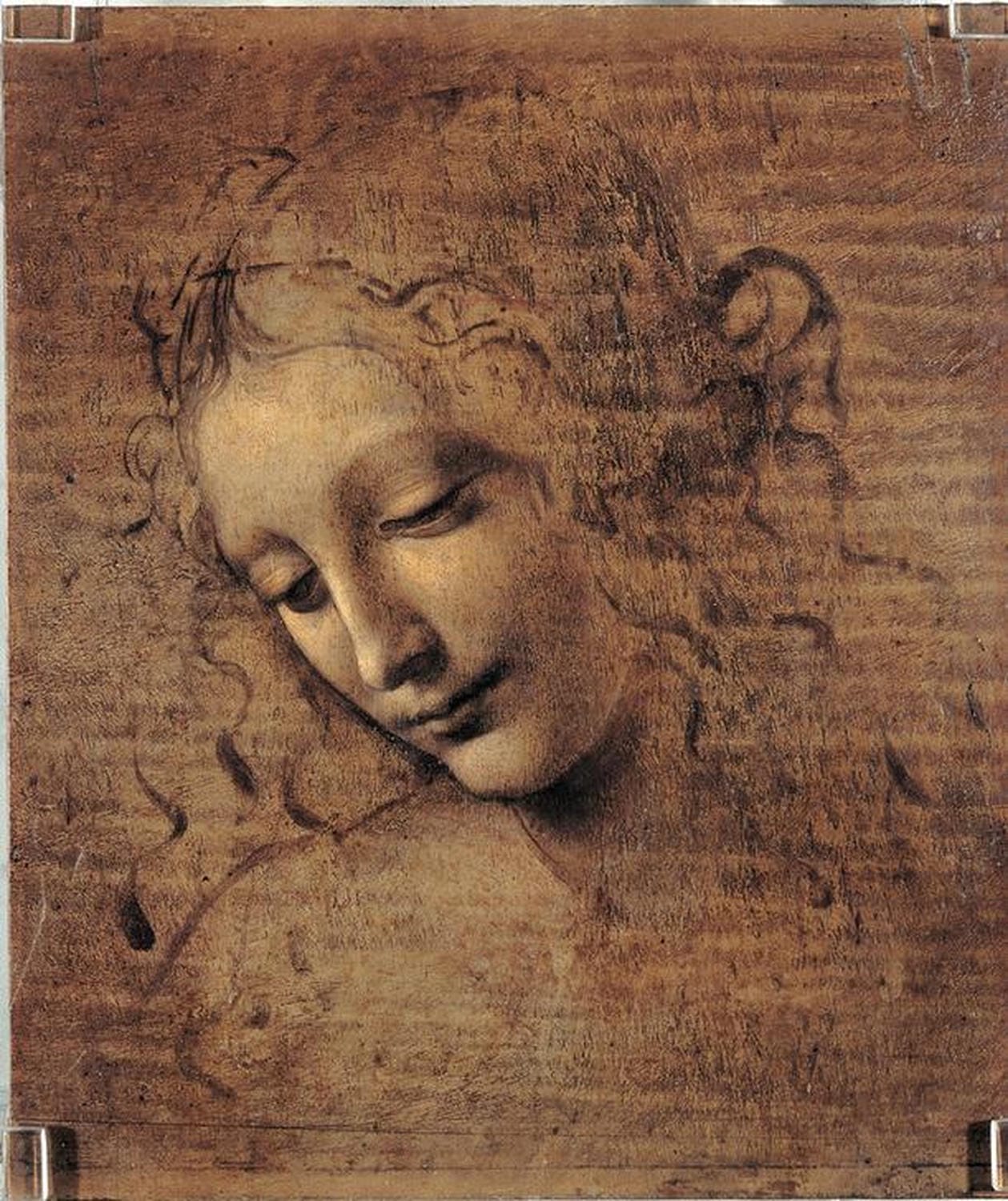Kunstdruck: Frauenkopf | Leonardo da Vinci