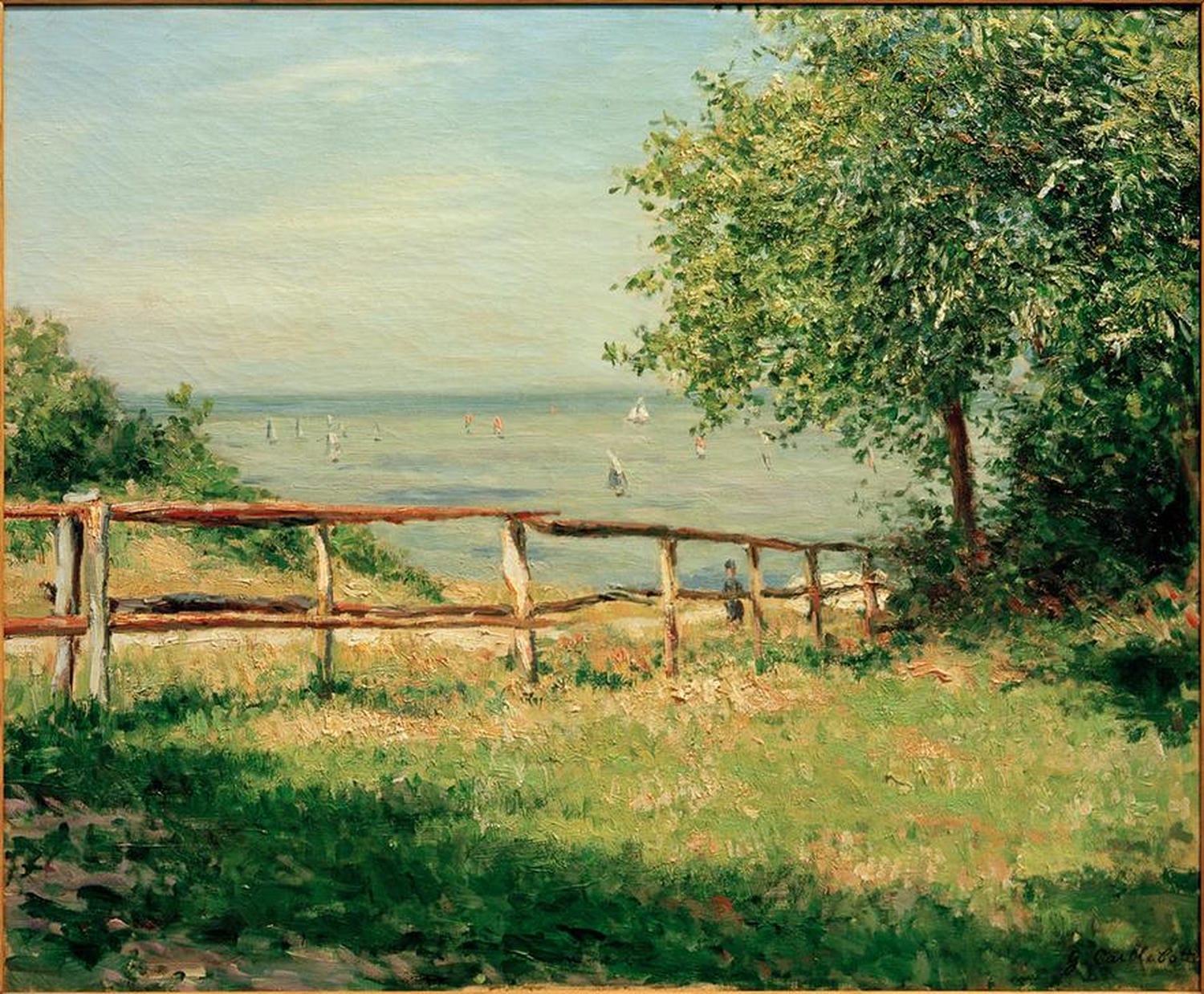 Kunstdruck: Feld am Meer | Gustave Caillebotte