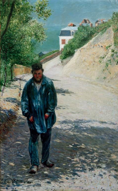 Père Magloire auf der Straße zwischen Saint-Clair und Étretat | Gustave Caillebotte