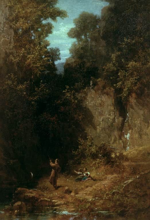 Der Angler | Carl Spitzweg