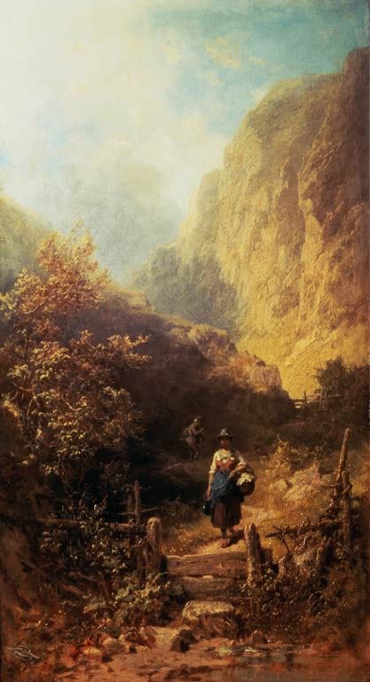 Nix is (alter Jäger und Sennerin) | Carl Spitzweg