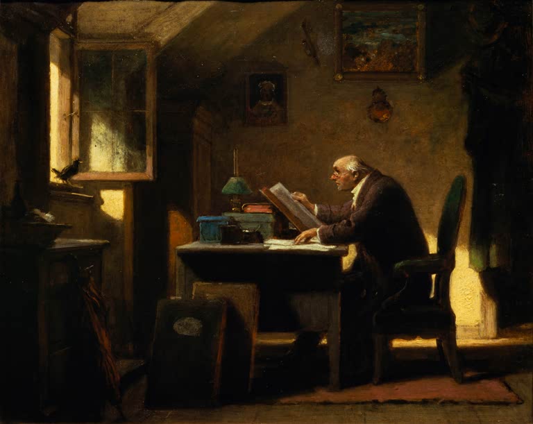 Ein Besuch | Carl Spitzweg