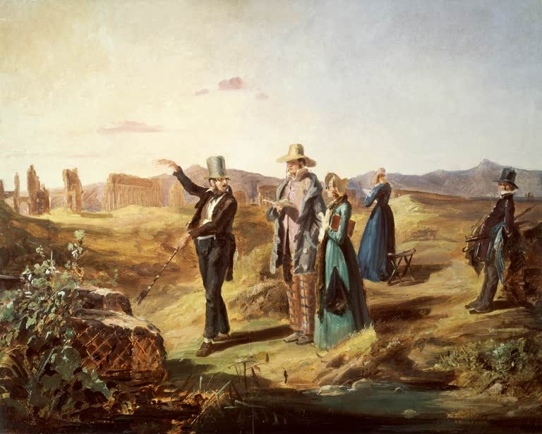 Engländer in der Campagna | Carl Spitzweg