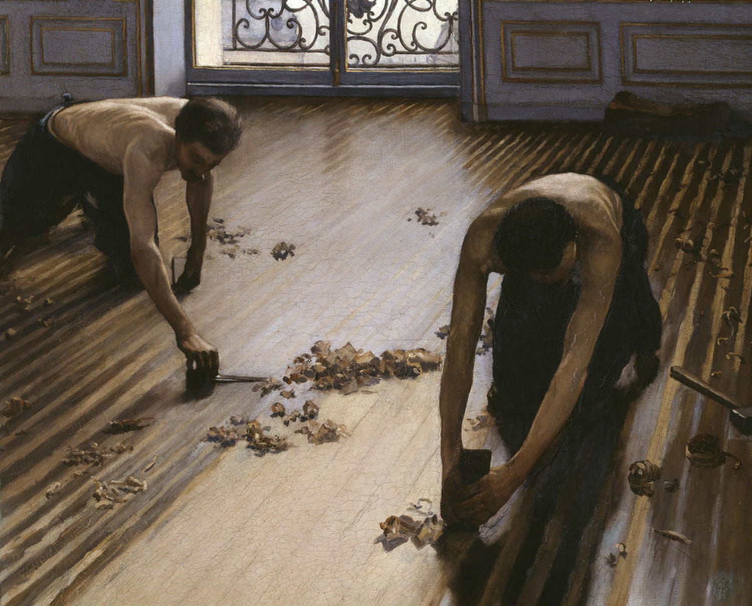 Die Parkettschleifer | Gustave Caillebotte