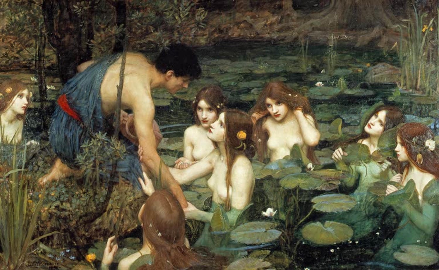 Hylas und die Nymphen | John William Waterhouse