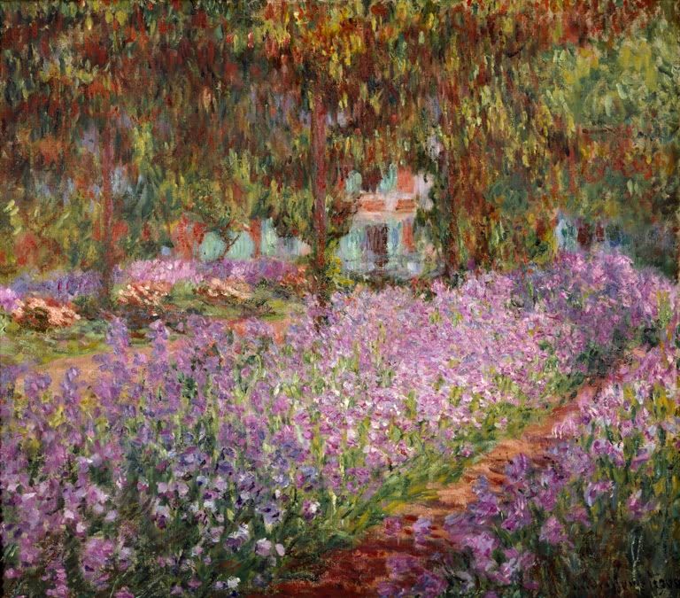 Irisbeet in Monets Garten | Claude Monet