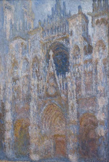 Die Kathedrale von Rouen im Morgenlicht; Harmonie in Blau | Claude Monet