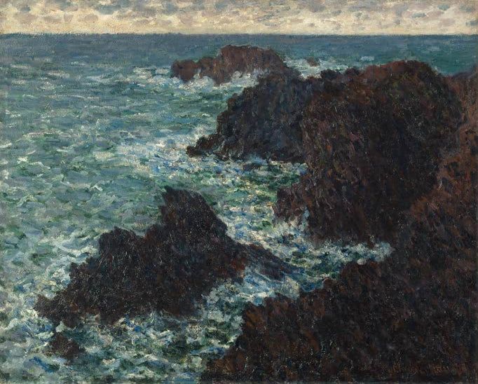Die Felsen von Belle-Ile; die wilde Küste | Claude Monet