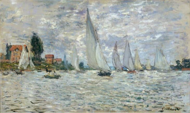 Segelboote, Regatta in Argenteuil | Claude Monet