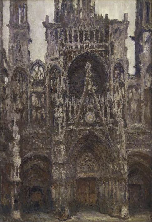 Kathedrale Rouen, Harmonie in Braun | Claude Monet