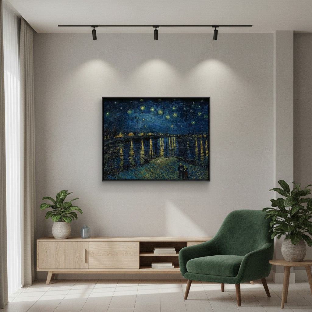 Sternennacht über der Rhone | Vincent van Gogh