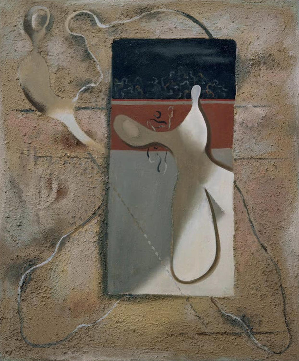 "Tennis" von Willi Baumeister – abstrakte Darstellung von Bewegung und Rhythmus im Sport.