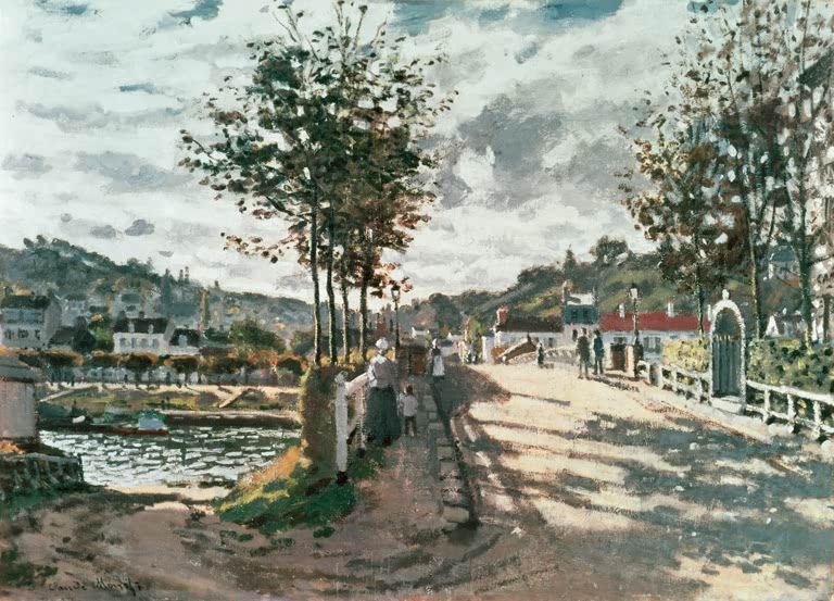Die Brücke von Bougival | Claude Monet