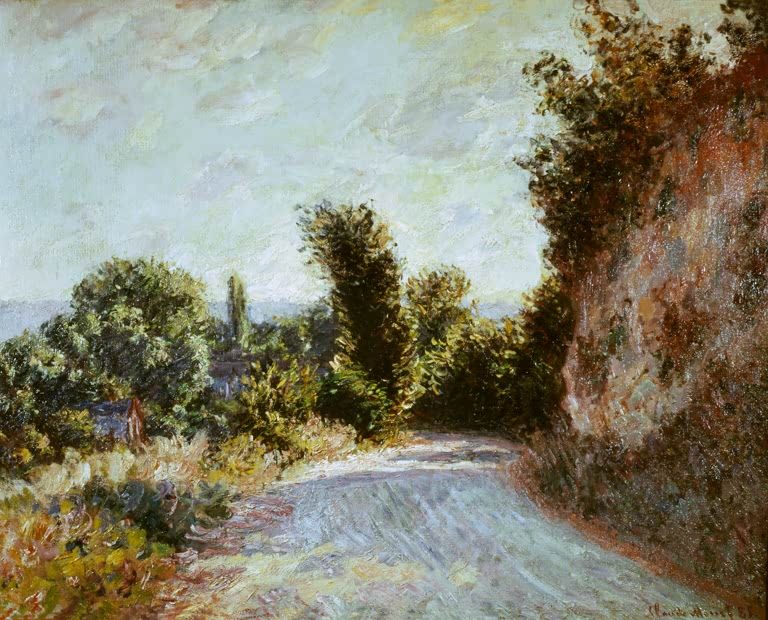 Straße bei Giverny | Claude Monet
