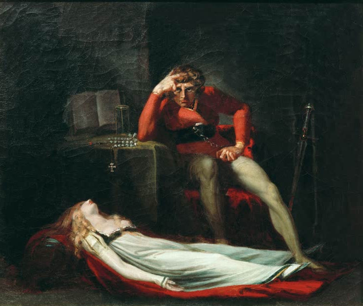Kunstdruck des Gemäldes Ezzelin Bracciaferro von Johann Heinrich Füssli