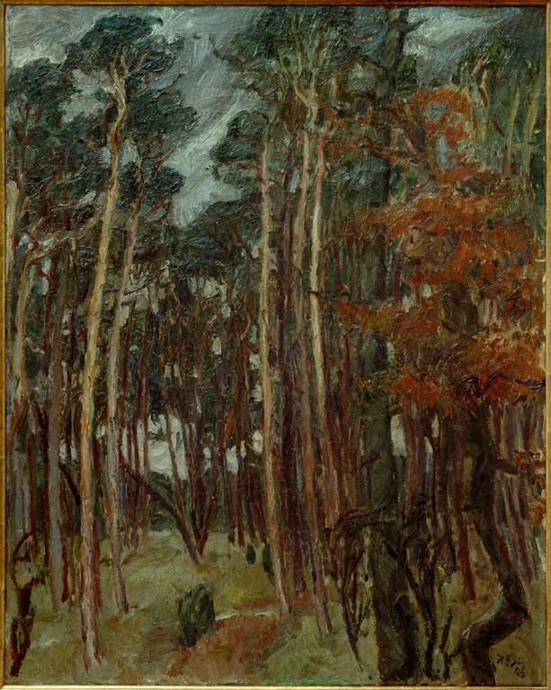 Hermsdorfer Wald am grauen Tag | Max Beckmann