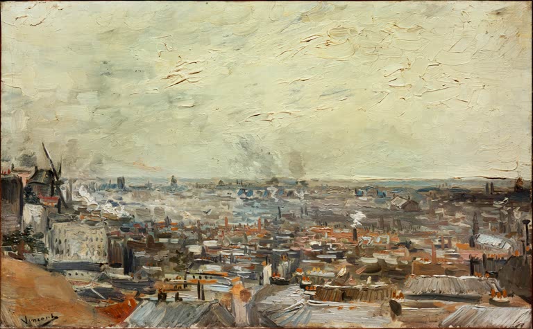 Blick auf Paris vom Montmartre von Vincent van Gogh
