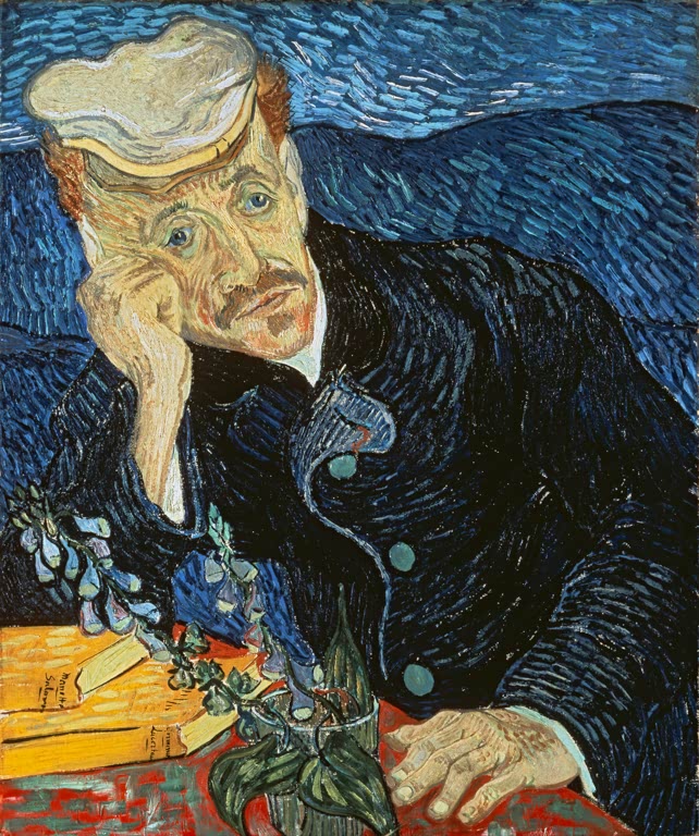 Bildnis Doktor Gachet mit Fingerhutzweig von Vincent van Gogh