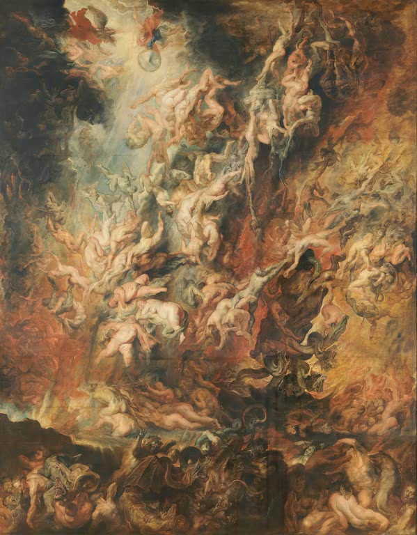 Kunstdruck: Der Höllensturz der Verdammten | Peter Paul Rubens