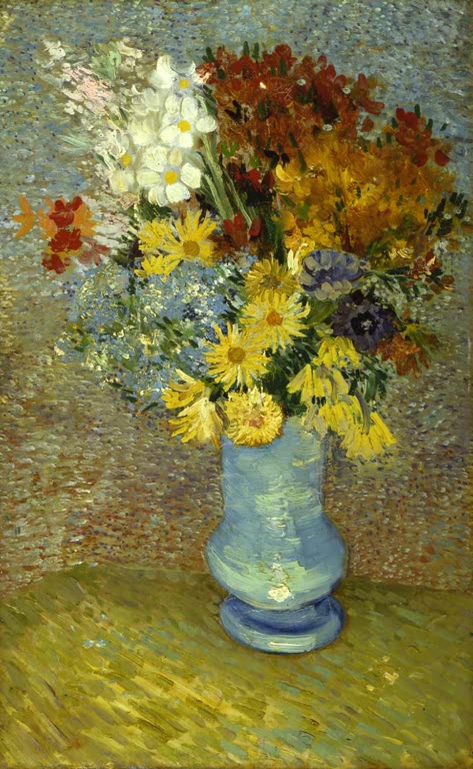 Blumen in blauer Vase | Vincent van Gogh