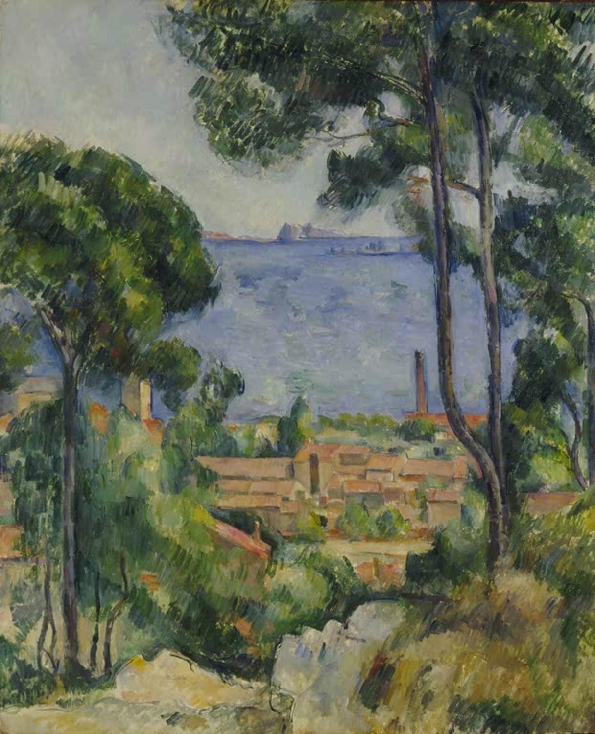 Blick auf l'Estaque und das Chateau d'If | Paul Cézanne